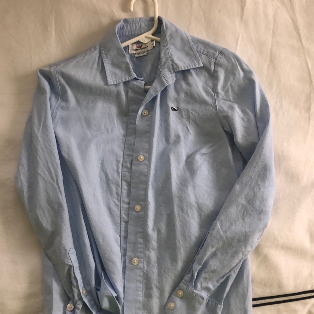 Vineyard vines Blue long sleeve button down